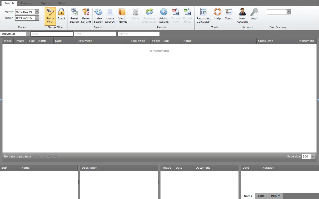Wood County deed records index controls and document categories
