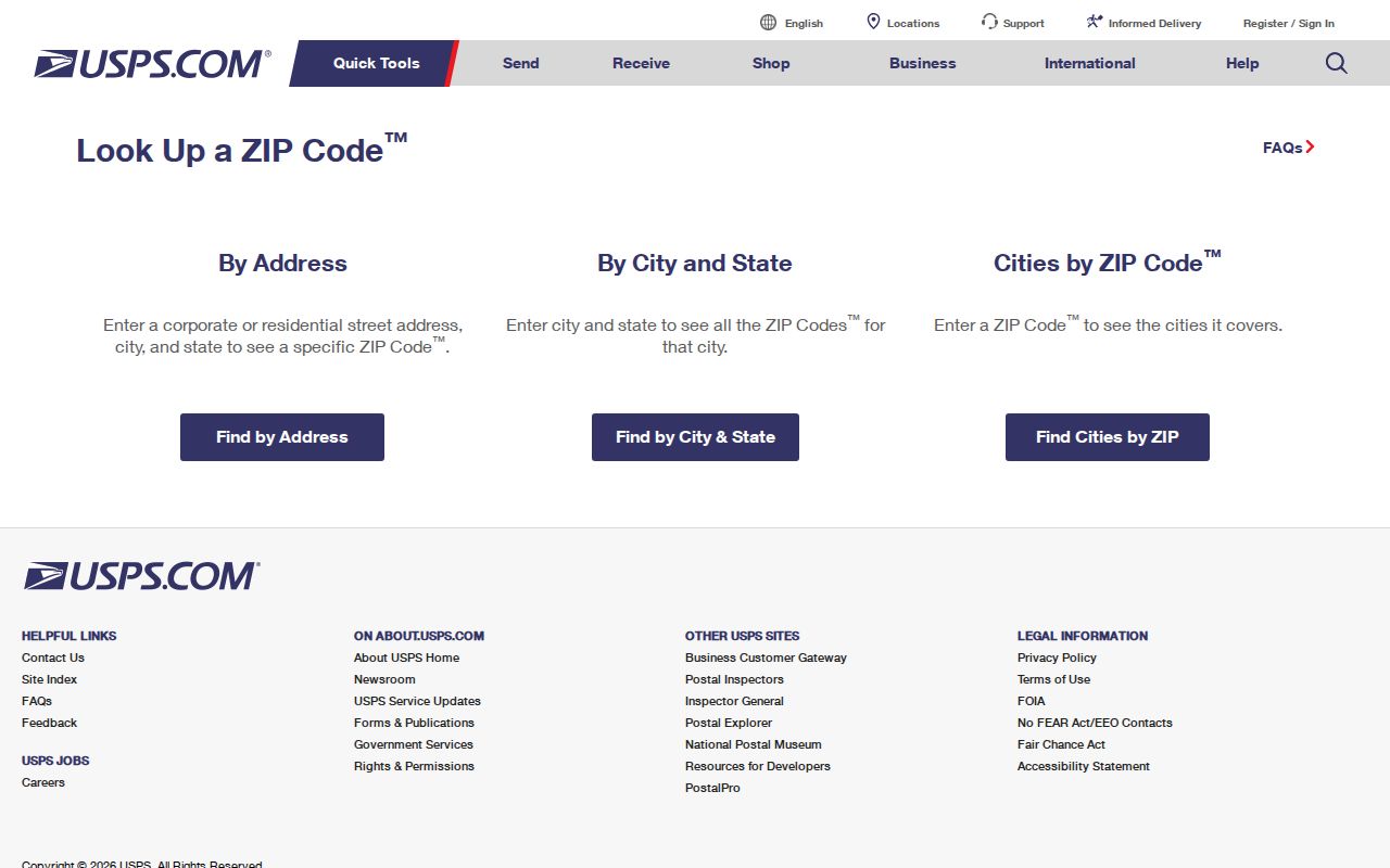 Wood County property search address verification in the USPS ZIP code lookup
